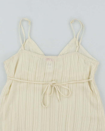 Vintage Y2k 00s Guess Pleated Mesh Cami - M