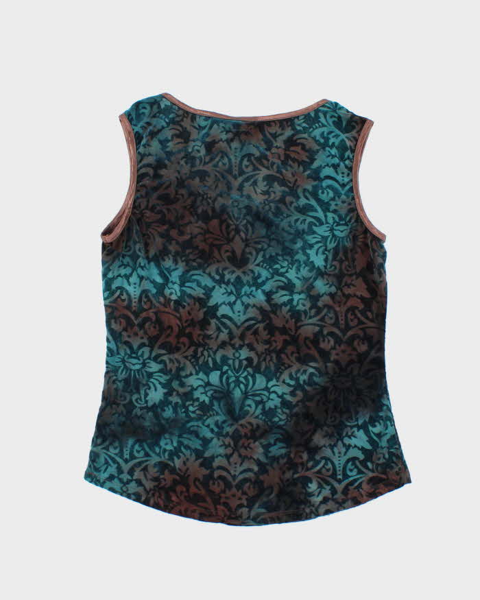 Vintage Y2k 00s Sami + Jo Velvet Top - S