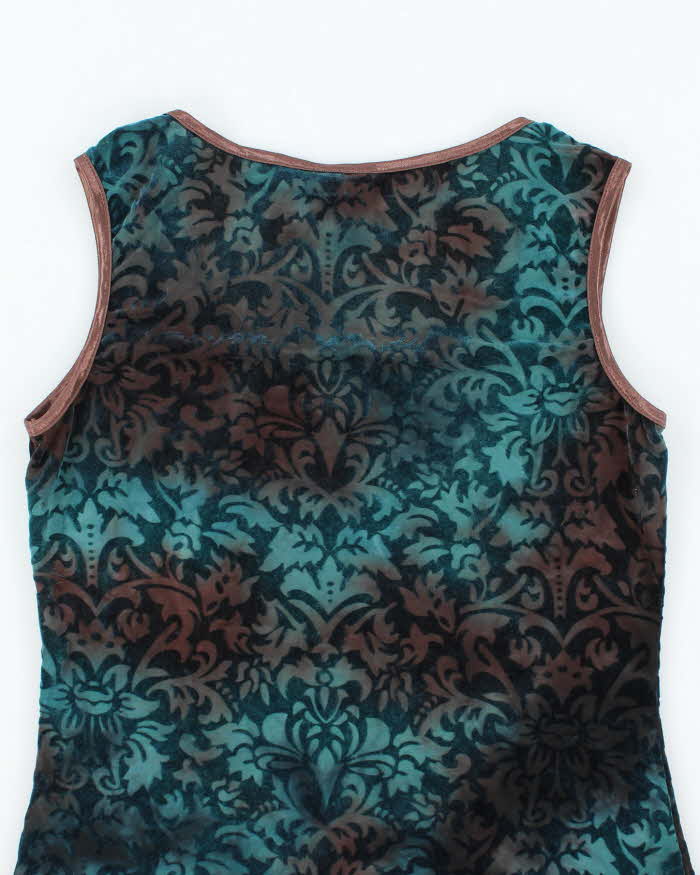 Vintage Y2k 00s Sami + Jo Velvet Top - S