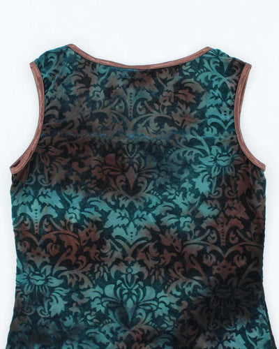 Vintage Y2k 00s Sami + Jo Velvet Top - S