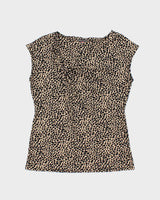 Vintage Y2k 00s Vince Camuto Animal Print Top - L