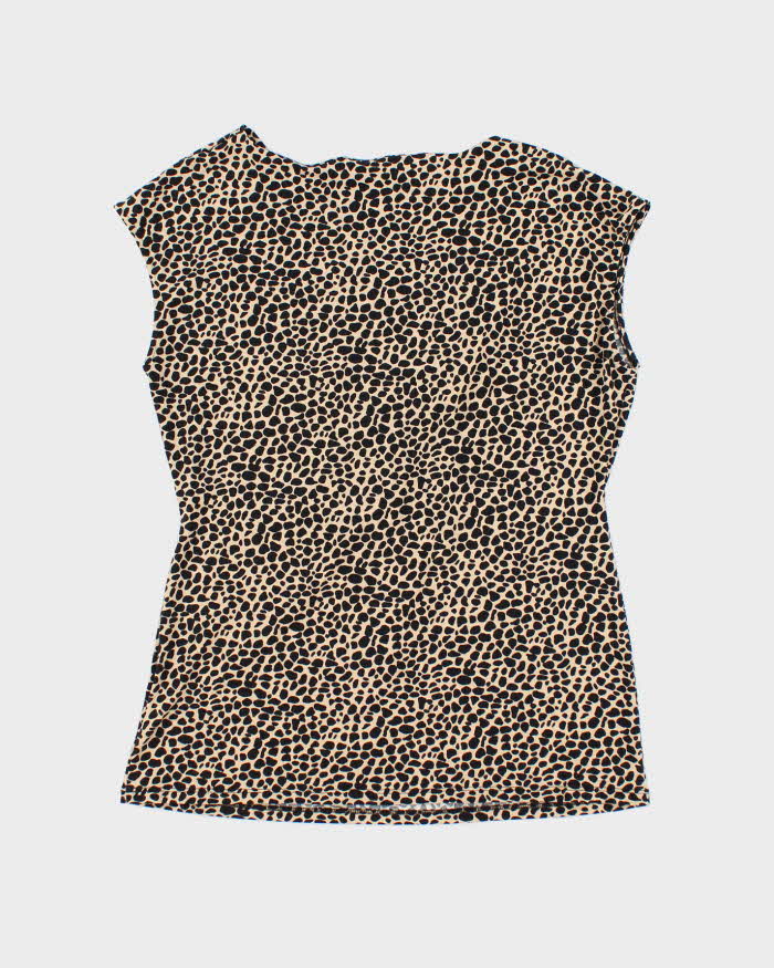 Vintage Y2k 00s Vince Camuto Animal Print Top - L