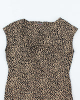 Vintage Y2k 00s Vince Camuto Animal Print Top - L