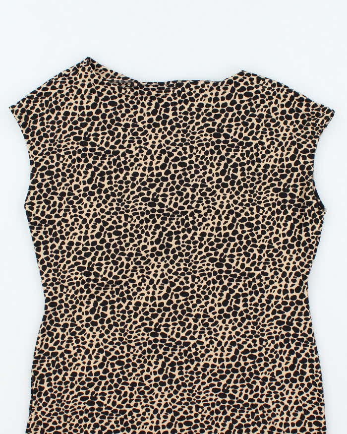 Vintage Y2k 00s Vince Camuto Animal Print Top - L