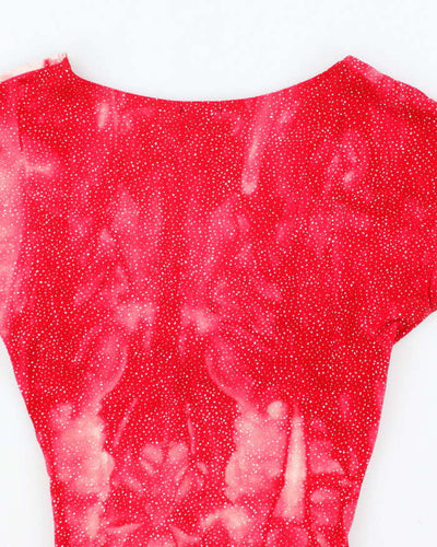 Vintage Y2k 00s Le Chateau Sparkly Twist Top - S