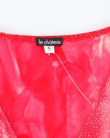 Vintage Y2k 00s Le Chateau Sparkly Twist Top - S