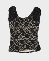 Vintage Y2k 00s Suzy Lace Milkmaid Top - M