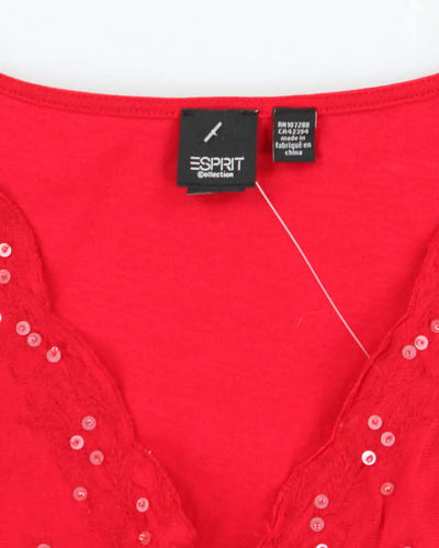 Vintage Y2k 00s Esprit Beaded Top - M
