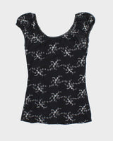 Vintage Y2k 00s Le Chateau Clasp Milkmaid Top - S