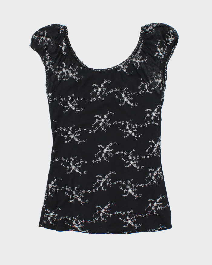 Vintage Y2k 00s Le Chateau Clasp Milkmaid Top - S