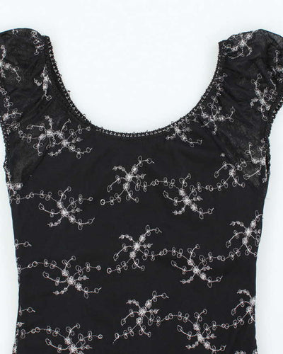 Vintage Y2k 00s Le Chateau Clasp Milkmaid Top - S