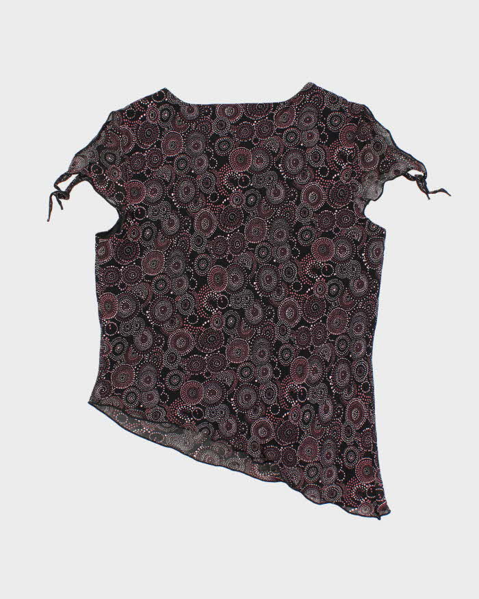 Vintage Y2k 00s Cleo Asymmetric Hem Blouse - XL