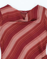 Vintage Y2k 00s Nevada Cowl Neck Asymmetric Hem Blouse - M
