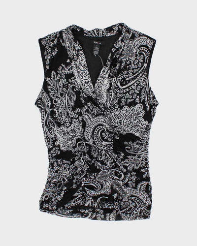 Vintage Y2k 00s Style & Co Paisley Pattern Top - M