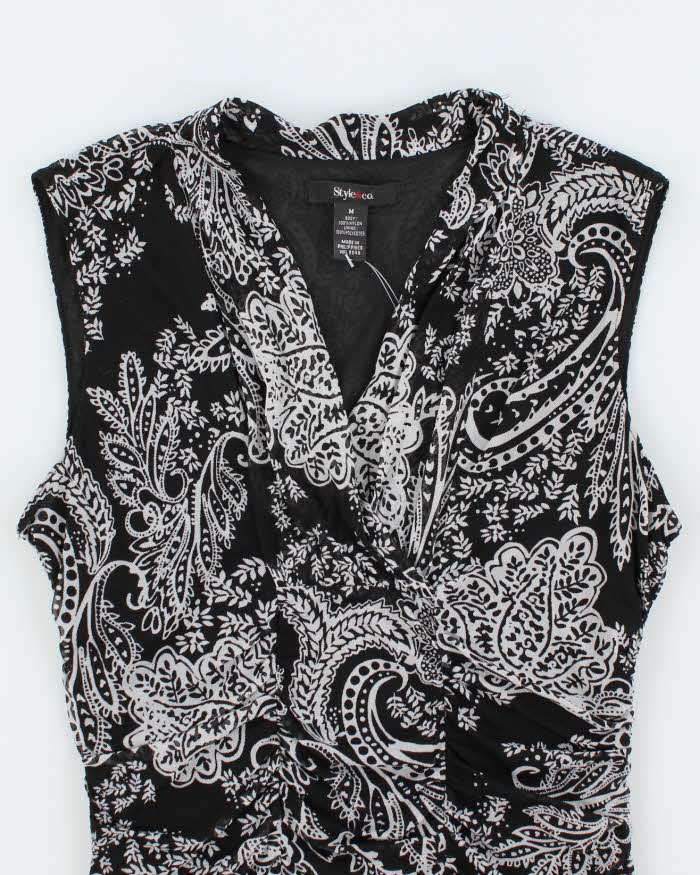 Vintage Y2k 00s Style &amp; Co Paisley Pattern Top - M