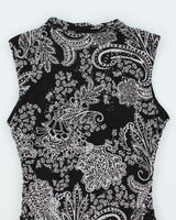 Vintage Y2k 00s Style &amp; Co Paisley Pattern Top - M