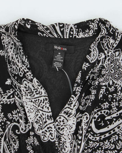 Vintage Y2k 00s Style & Co Paisley Pattern Top - M