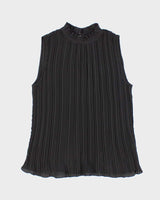Vintage 00s Adrianna Papell Plisse Blouse - M