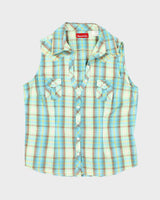 Vintage Y2k 00s Panhandle Slim Western Style Sleeveless Blouse - M