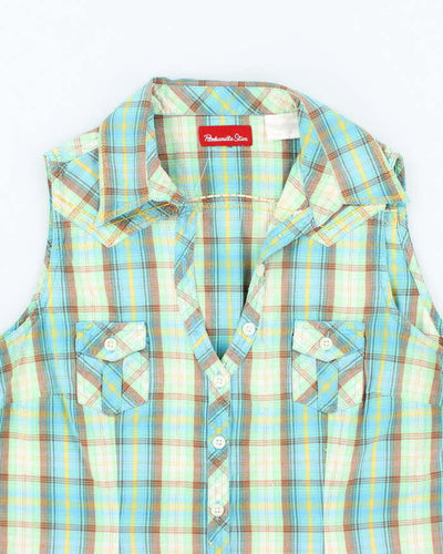 Vintage Y2k 00s Panhandle Slim Western Style Sleeveless Blouse - M