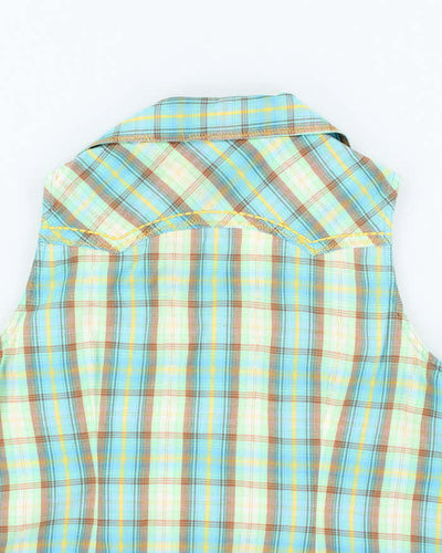 Vintage Y2k 00s Panhandle Slim Western Style Sleeveless Blouse - M