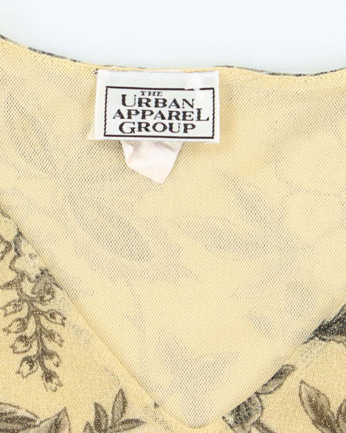 Vintage 90s The Urban Apparel Group Sparkly Ruched Top - S