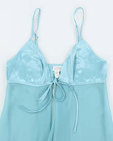 Vintage Y2k 00s La Senza Mesh Tie Front Cami - S