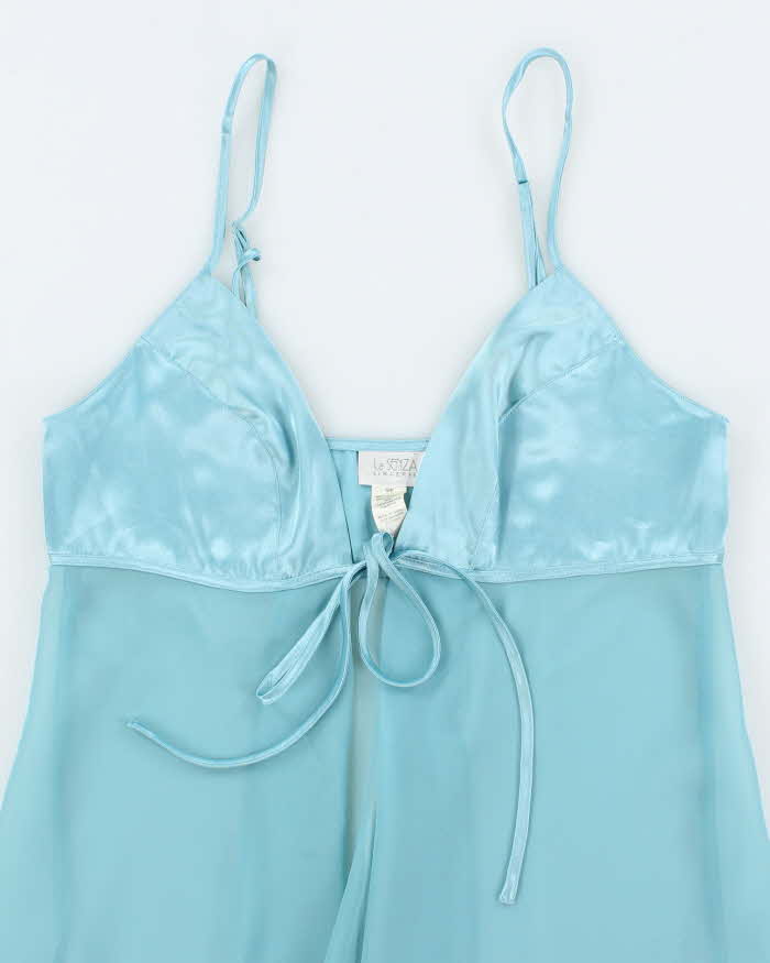 Vintage Y2k 00s La Senza Mesh Tie Front Cami - S