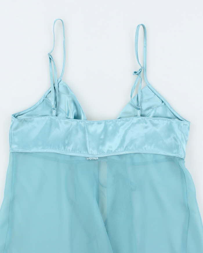 Vintage Y2k 00s La Senza Mesh Tie Front Cami - S
