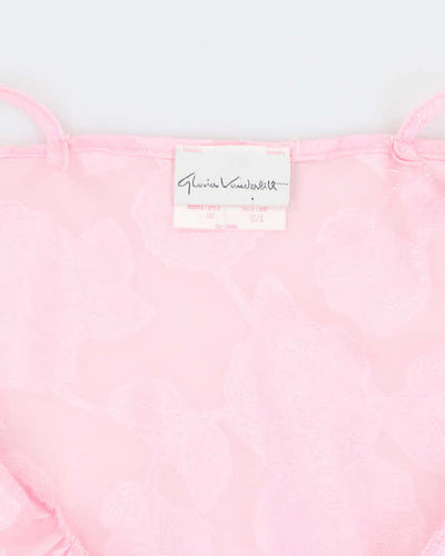 Vintage Y2k 00s Gloria Vanderbilt Sheer Floral Cami - L