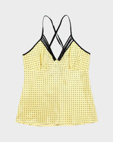 Vintage Y2k 00s La Vie En Rose Polka Dot Cami - S