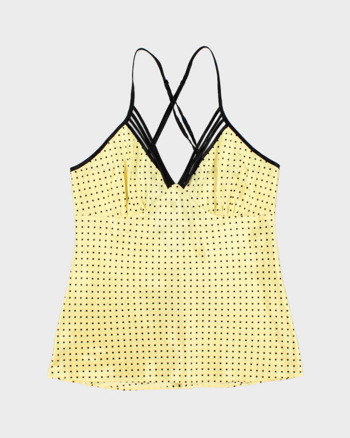 Vintage Y2k 00s La Vie En Rose Polka Dot Cami - S