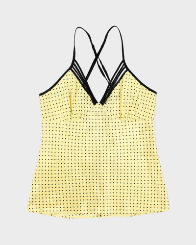Vintage Y2k 00s La Vie En Rose Polka Dot Cami - S