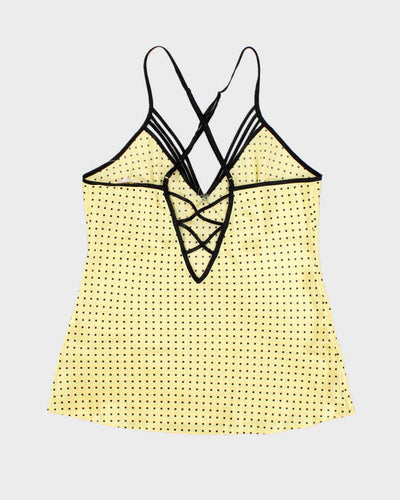 Vintage Y2k 00s La Vie En Rose Polka Dot Cami - S