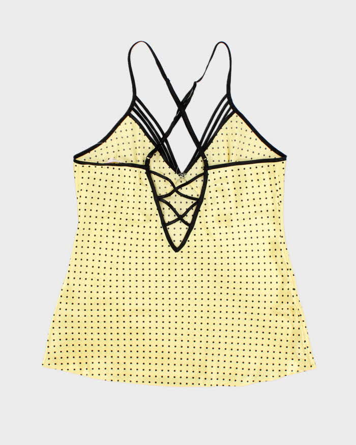 Vintage Y2k 00s La Vie En Rose Polka Dot Cami - S