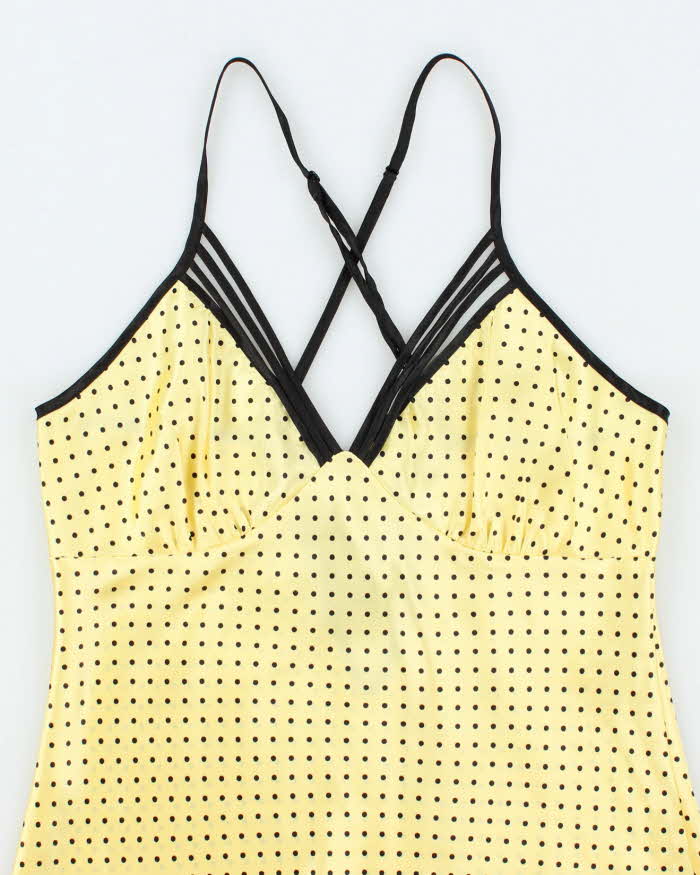 Vintage Y2k 00s La Vie En Rose Polka Dot Cami - S