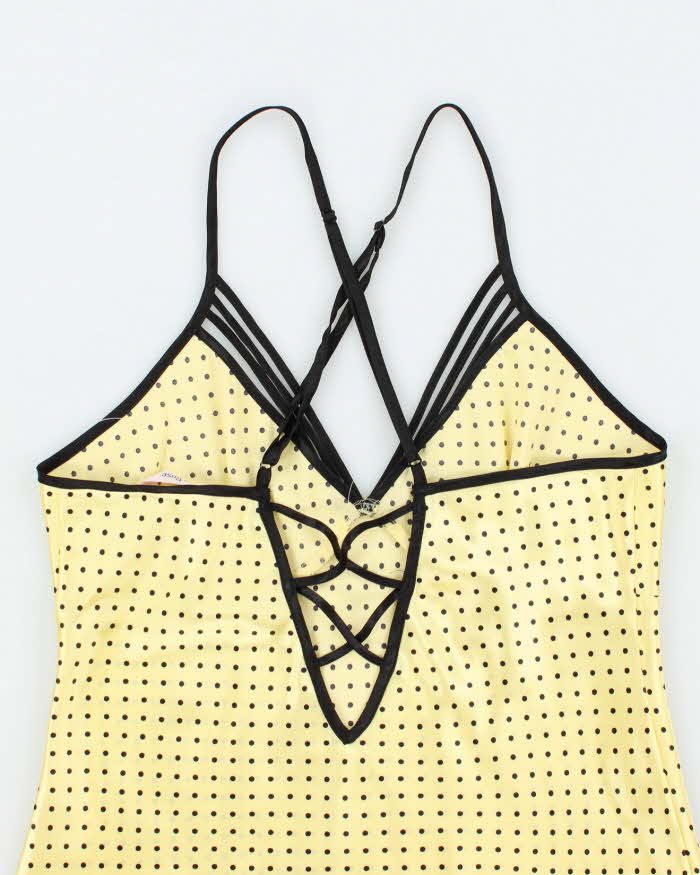 Vintage Y2k 00s La Vie En Rose Polka Dot Cami - S