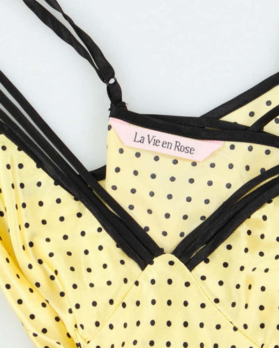 Vintage Y2k 00s La Vie En Rose Polka Dot Cami - S