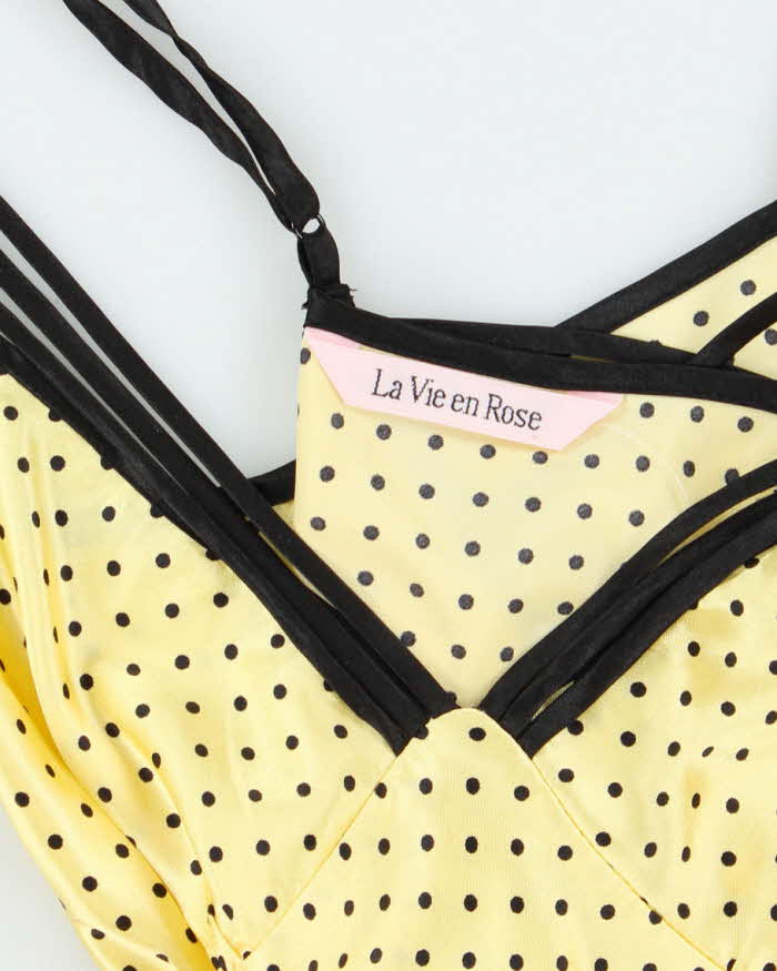 Vintage Y2k 00s La Vie En Rose Polka Dot Cami - S