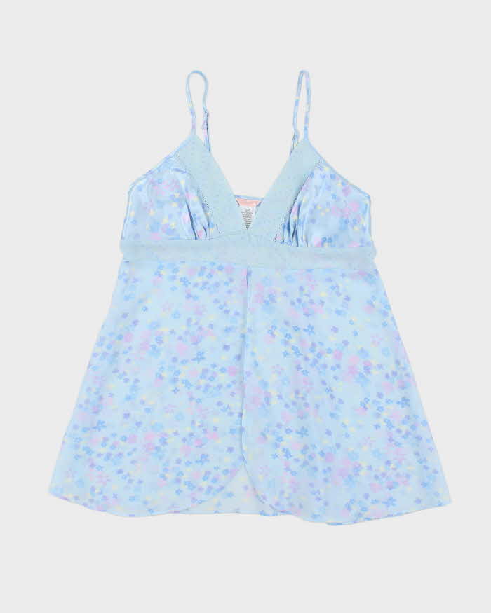 Vintage Y2k 00s Sentiments Mesh Floral Cami - S
