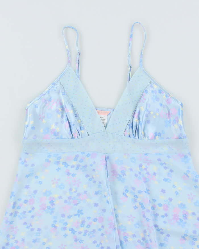 Vintage Y2k 00s Sentiments Mesh Floral Cami - S