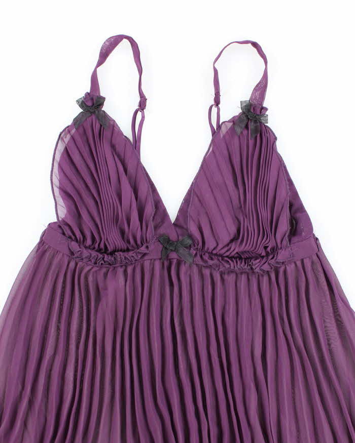 Vintage Y2k 00s Dreamgirl Plisse Mesh Cami - S