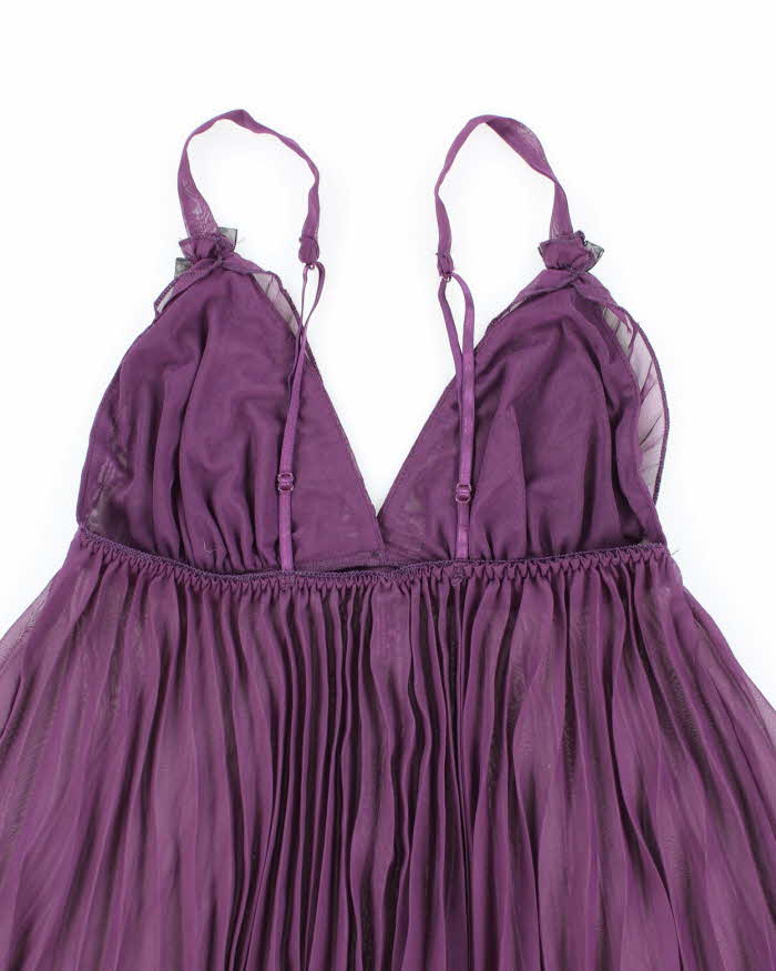 Vintage Y2k 00s Dreamgirl Plisse Mesh Cami - S