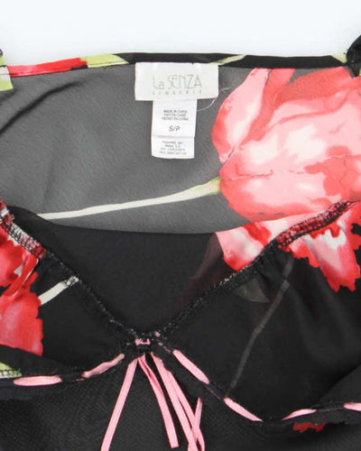 Vintage Y2k 00s La Senza Mesh Floral Cami - S
