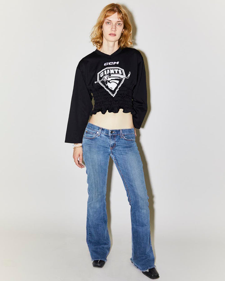 Rokit Originals Rework Sporty Spice Shirring Tee - XS