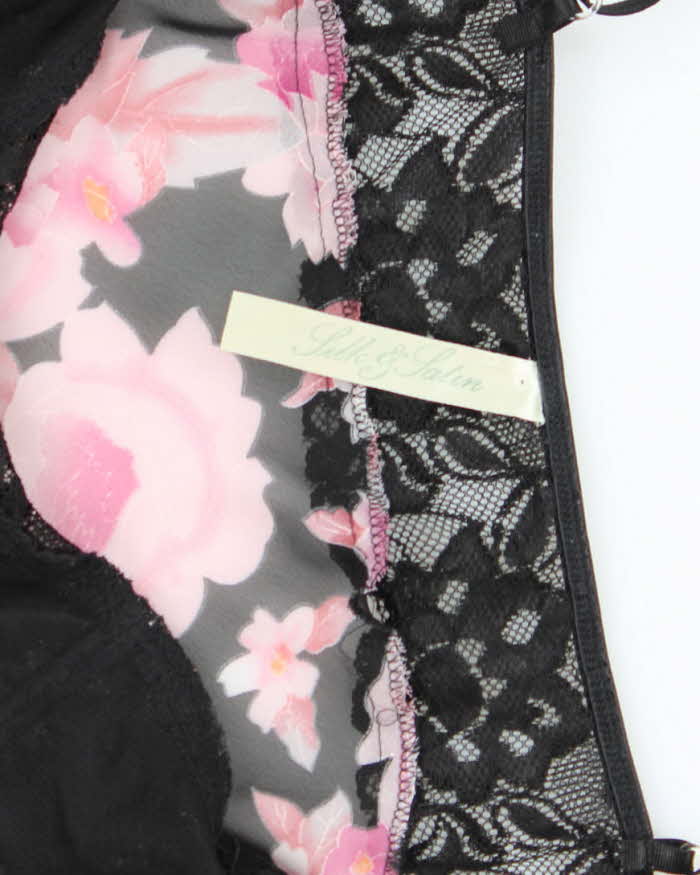 Vintage Y2k 00s Silk & Satin mesh Cami - M