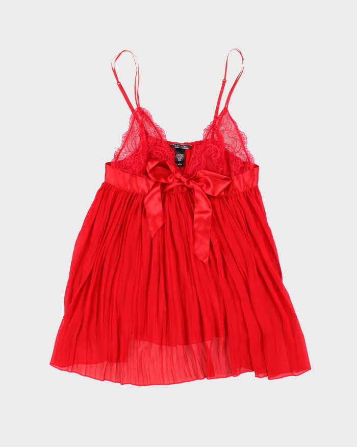 Vintage Y2k 00s Victoria's Secret Pleated Mesh Cami - M