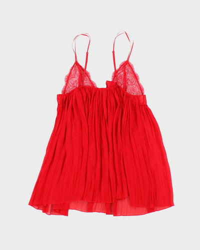 Vintage Y2k 00s Victoria's Secret Pleated Mesh Cami - M