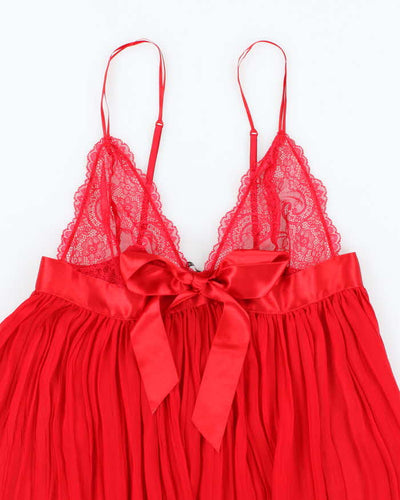 Vintage Y2k 00s Victoria's Secret Pleated Mesh Cami - M
