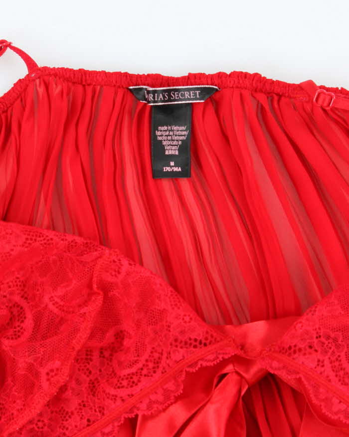 Vintage Y2k 00s Victoria's Secret Pleated Mesh Cami - M